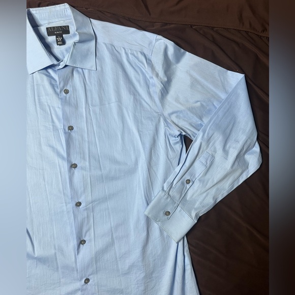 Alfani Sky Blue Men's Dress Shirt - Picture 4 of 8